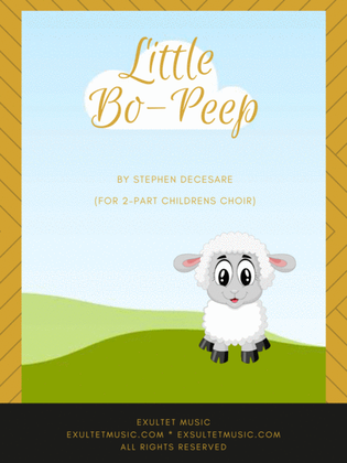 Book cover for Little Bo-Peep (for 2-part children's choir)