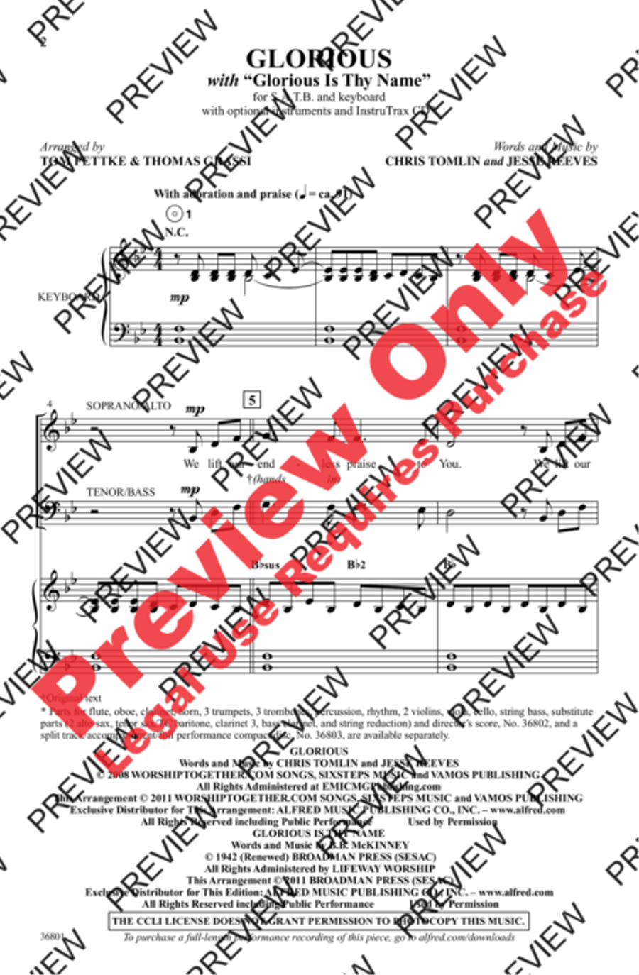Glorious 4-Part scores gallery preview page 2