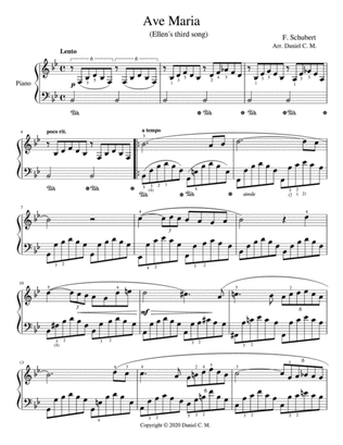 Ave Maria for piano (simplified)