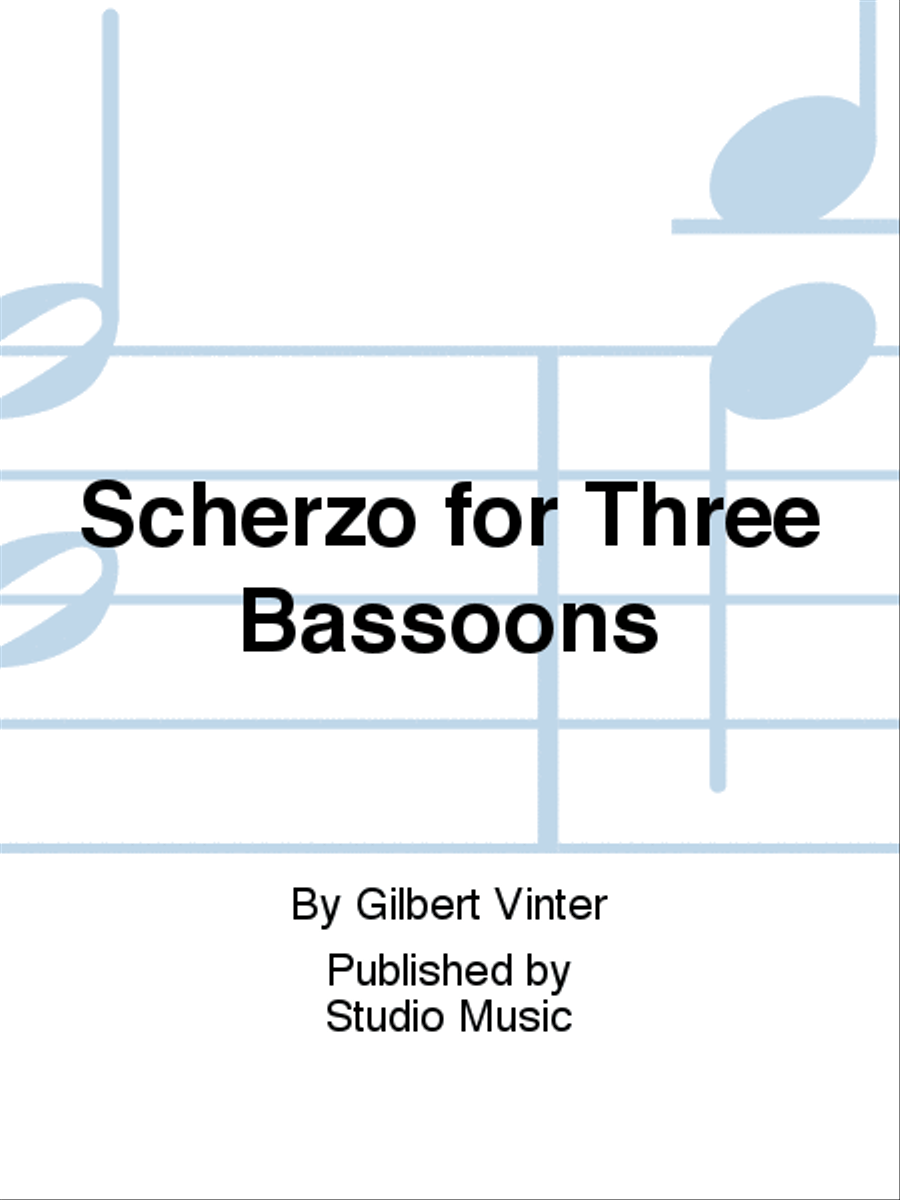 Scherzo for Three Bassoons Woodwind Trio scores gallery preview page 1