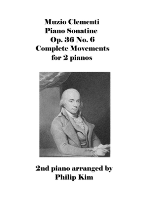 Book cover for Muzio Clementi Piano Sonatine Op. 36 No. 6 Complete Movements