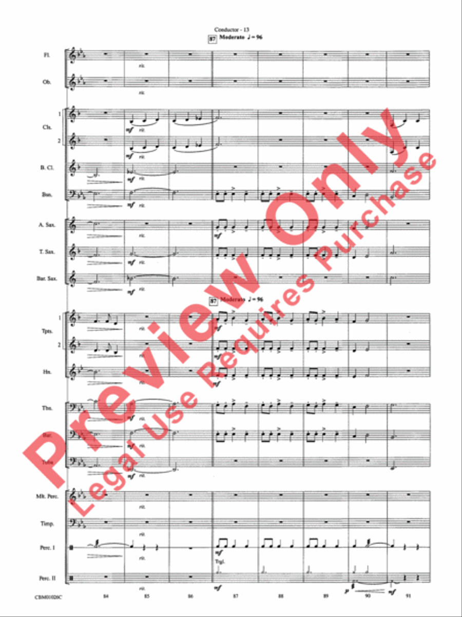 Harry Potter, Highlights from Concert Band scores gallery preview page 15