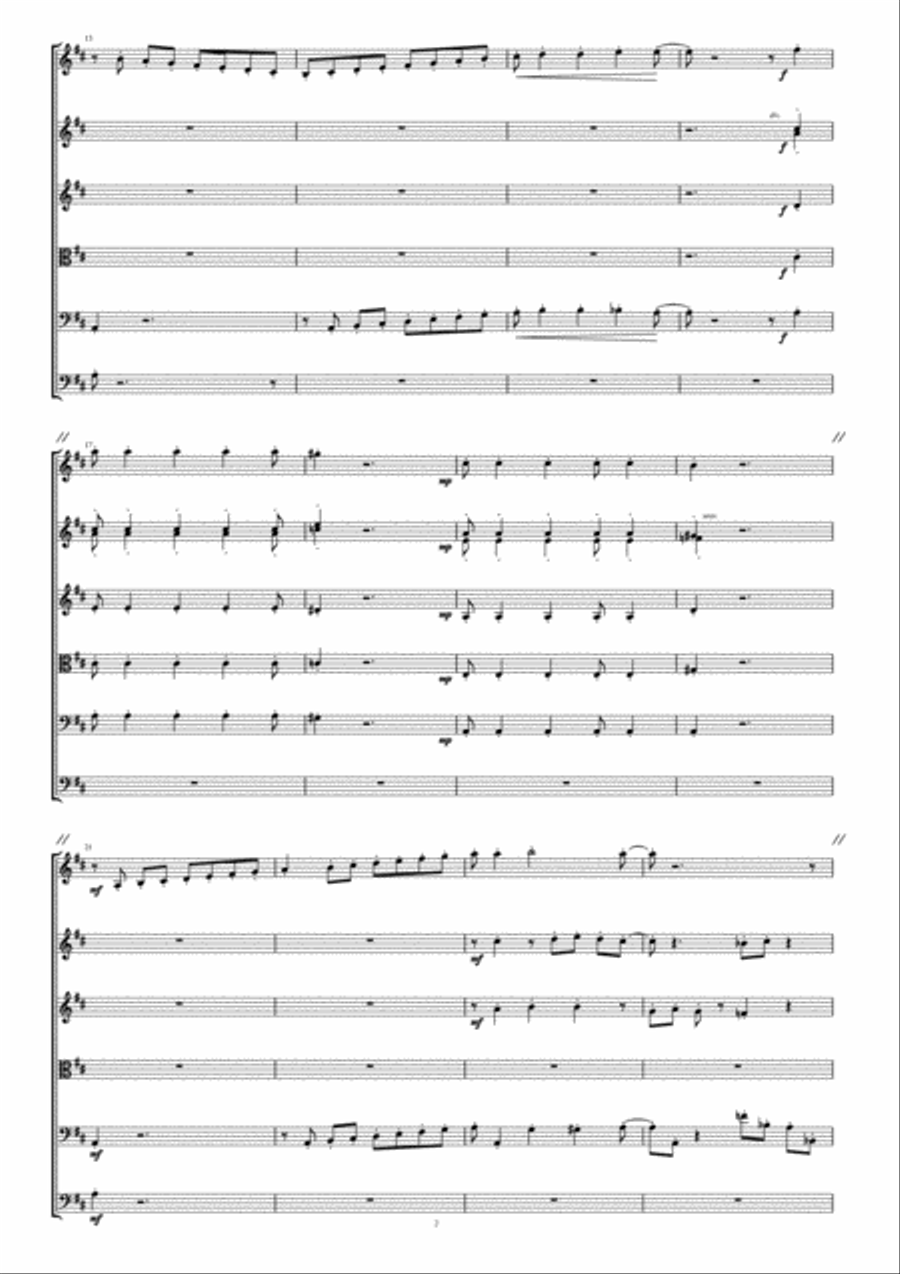 Metamorphosis of a Blue-Eyed Sailor, Op 7, 2nd Movement, Caterpillar String Orchestra scores gallery preview page 2
