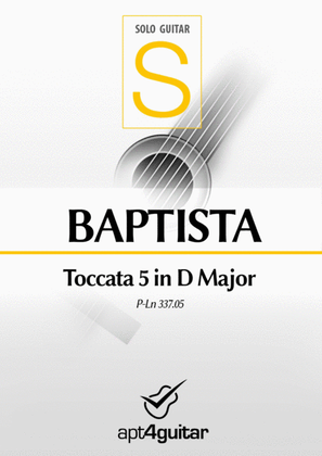 Book cover for Toccata 5 in D Major