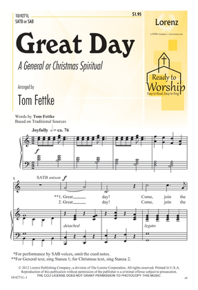Book cover for Great Day