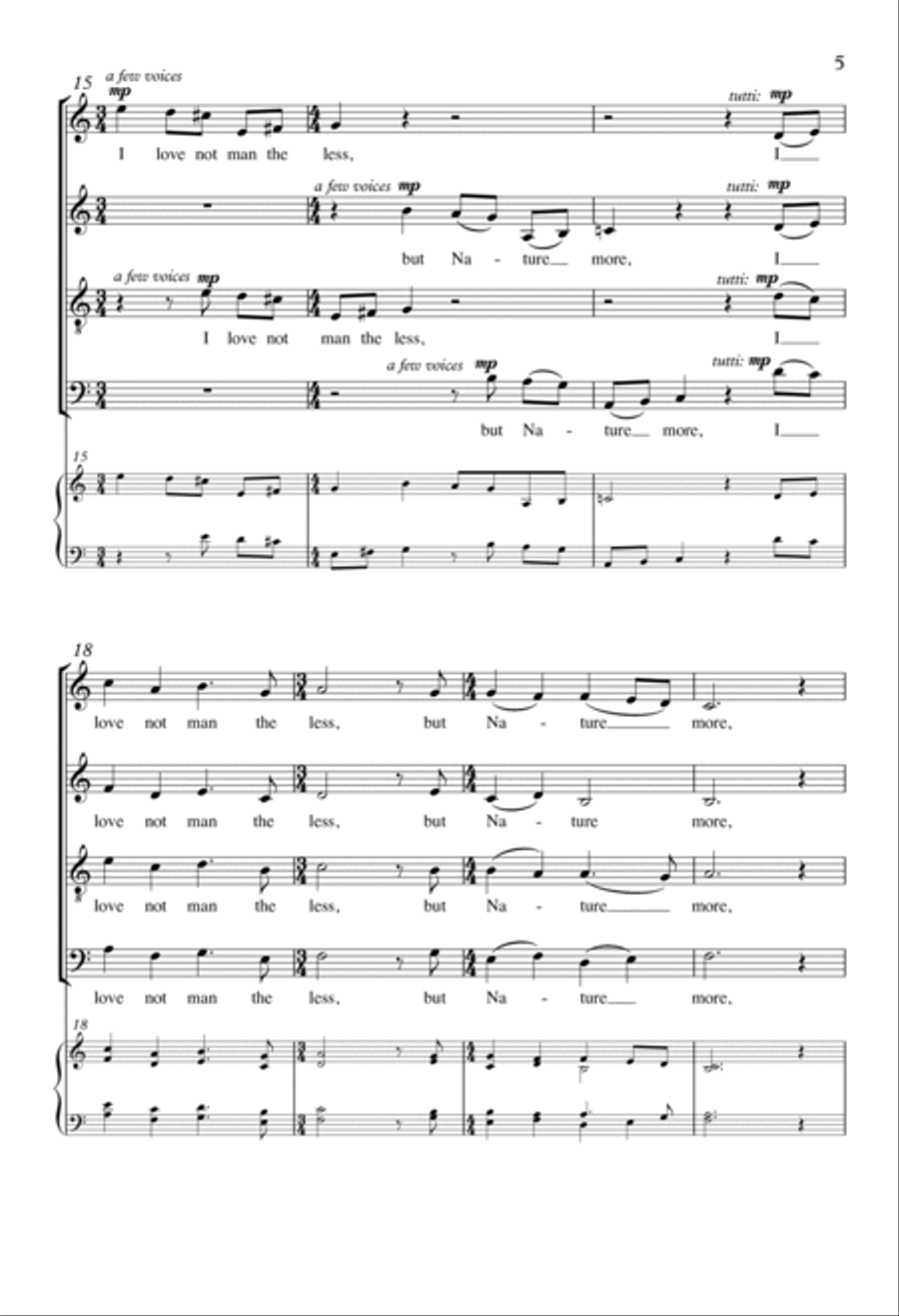 There is a Pleasure in the Pathless Woods 4-Part scores gallery preview page 3