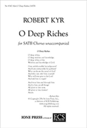 O Deep Riches (Chorale Motet)