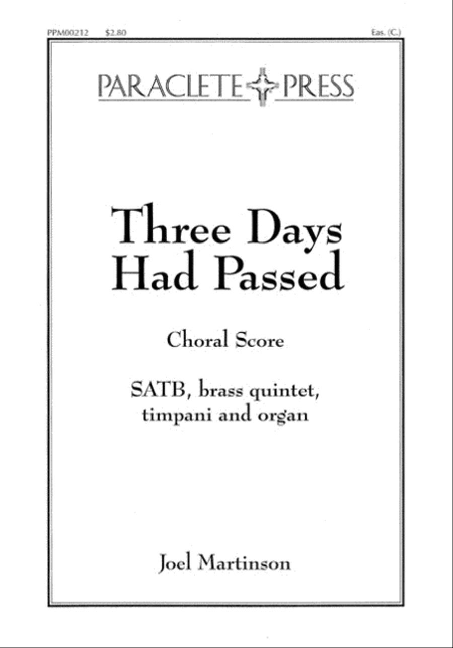 Three Days Had Passed 4-Part scores gallery preview page 1