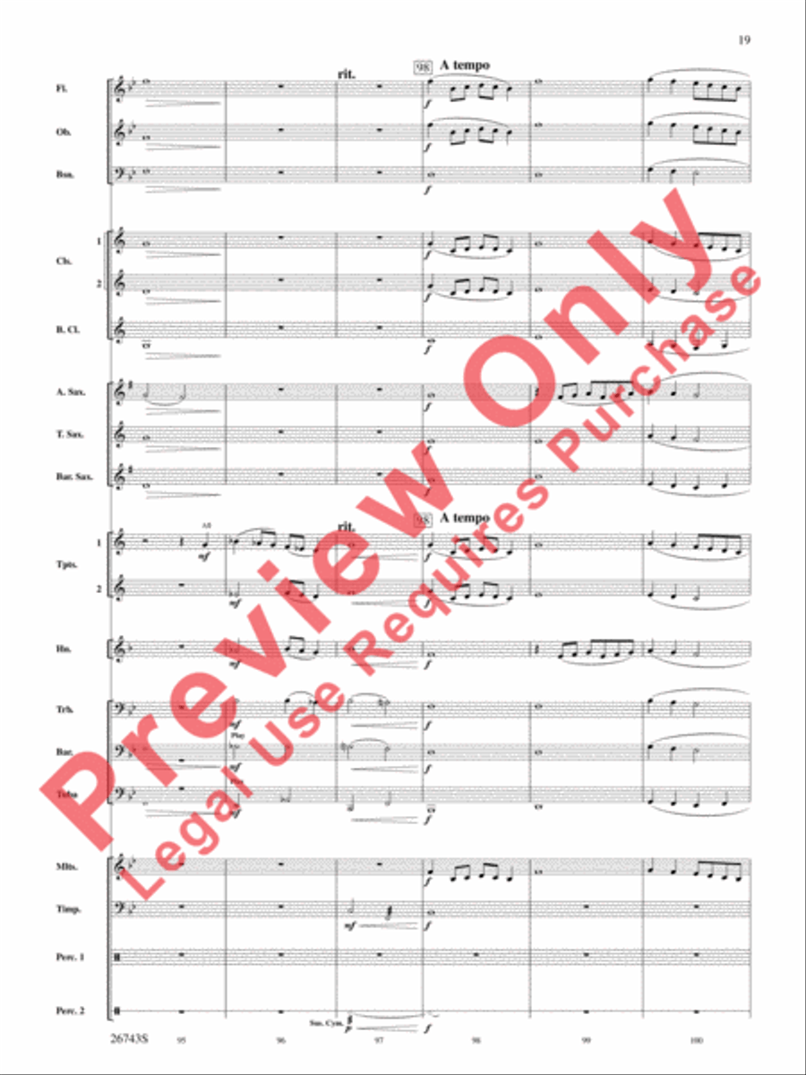 A Day at Disneyland Concert Band scores gallery preview page 20