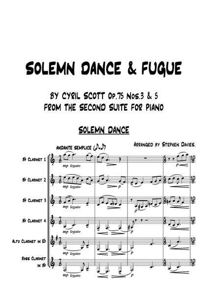"Solemn Dance & Fugue" Adapted for Clarinet Sextet by Stephen Davies image number null