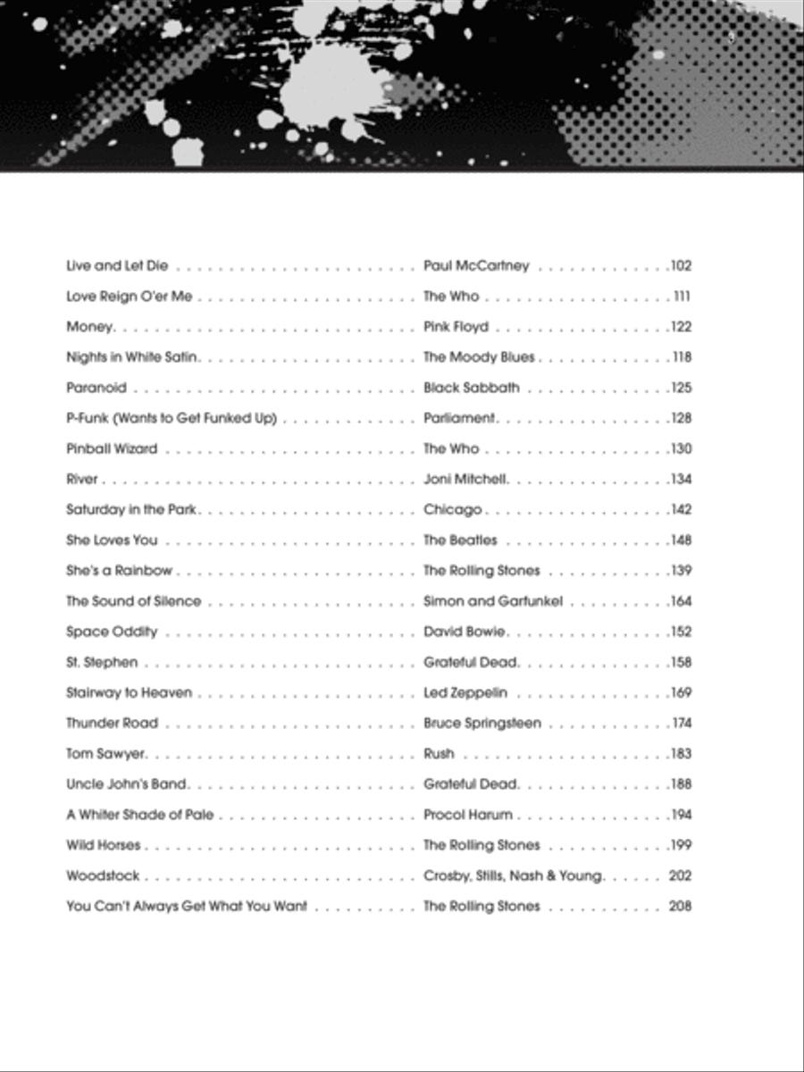The Giant Book of Classic Rock Sheet Music Easy Piano scores gallery preview page 8