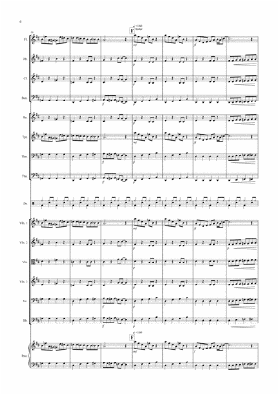Laundrette Blues! for School Orchestra Full Orchestra scores gallery preview page 6