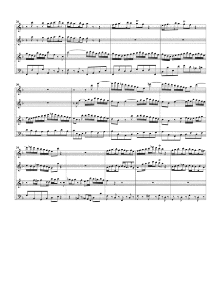 Esurientes implevit bonis from Magnificat BWV 243 (arrangement for 4 recorders) image number null