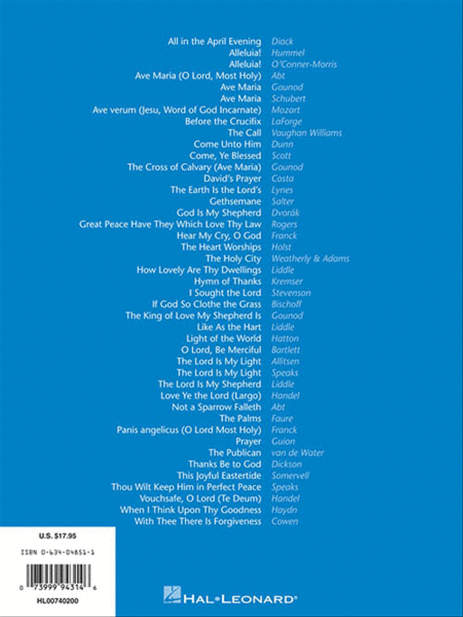 Sacred Solos for All Ages - Medium Voice Medium Voice scores gallery preview page 2