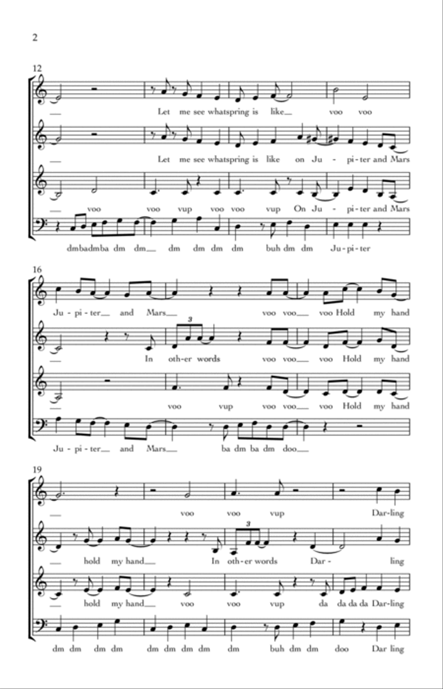 Fly Me To The Moon (in Other Words) A Cappella scores gallery preview page 2