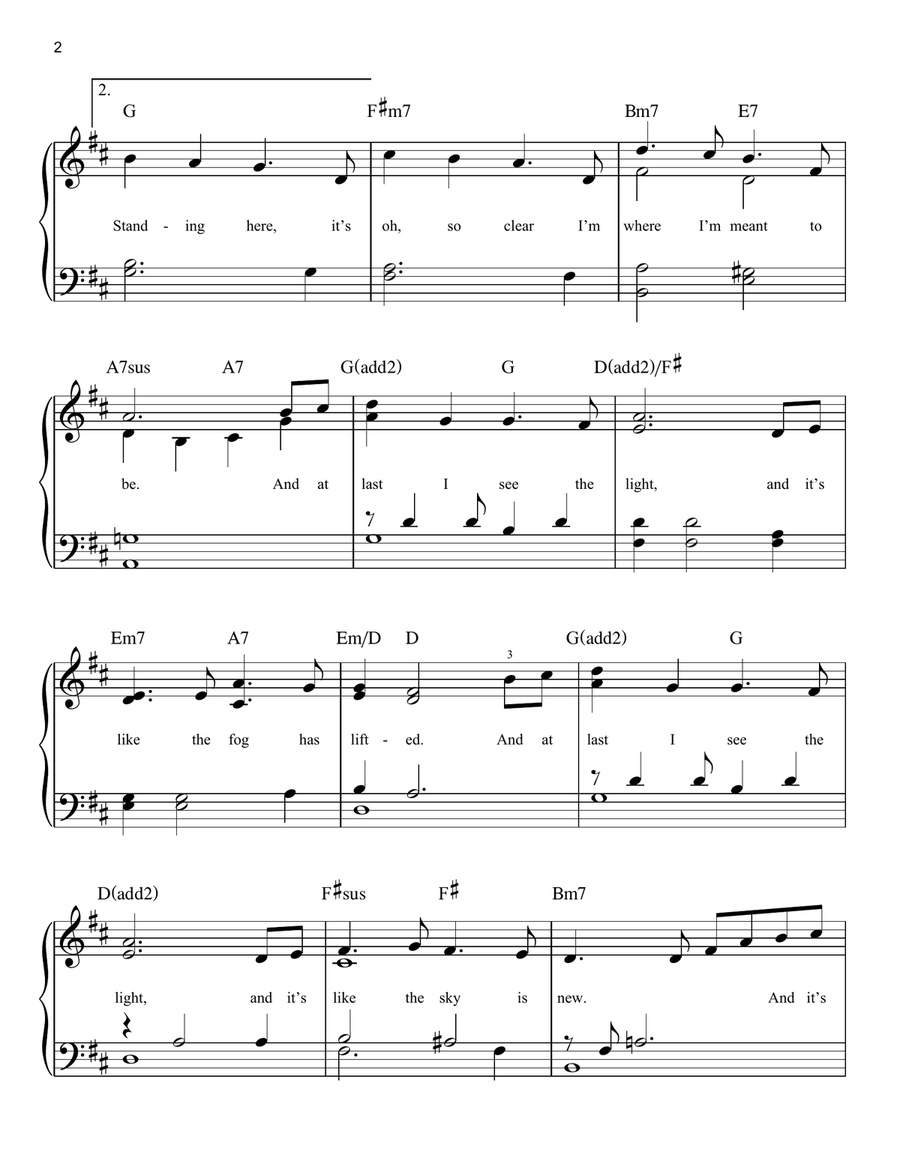 I See The Light (from Tangled) Voice scores gallery preview page 2