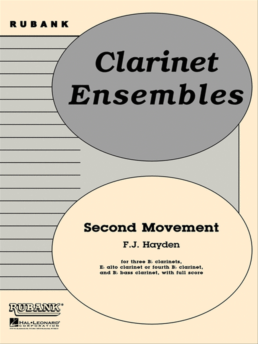 Second Movement from Symphony No. 100 (Military) Clarinet Quintet scores gallery preview page 1