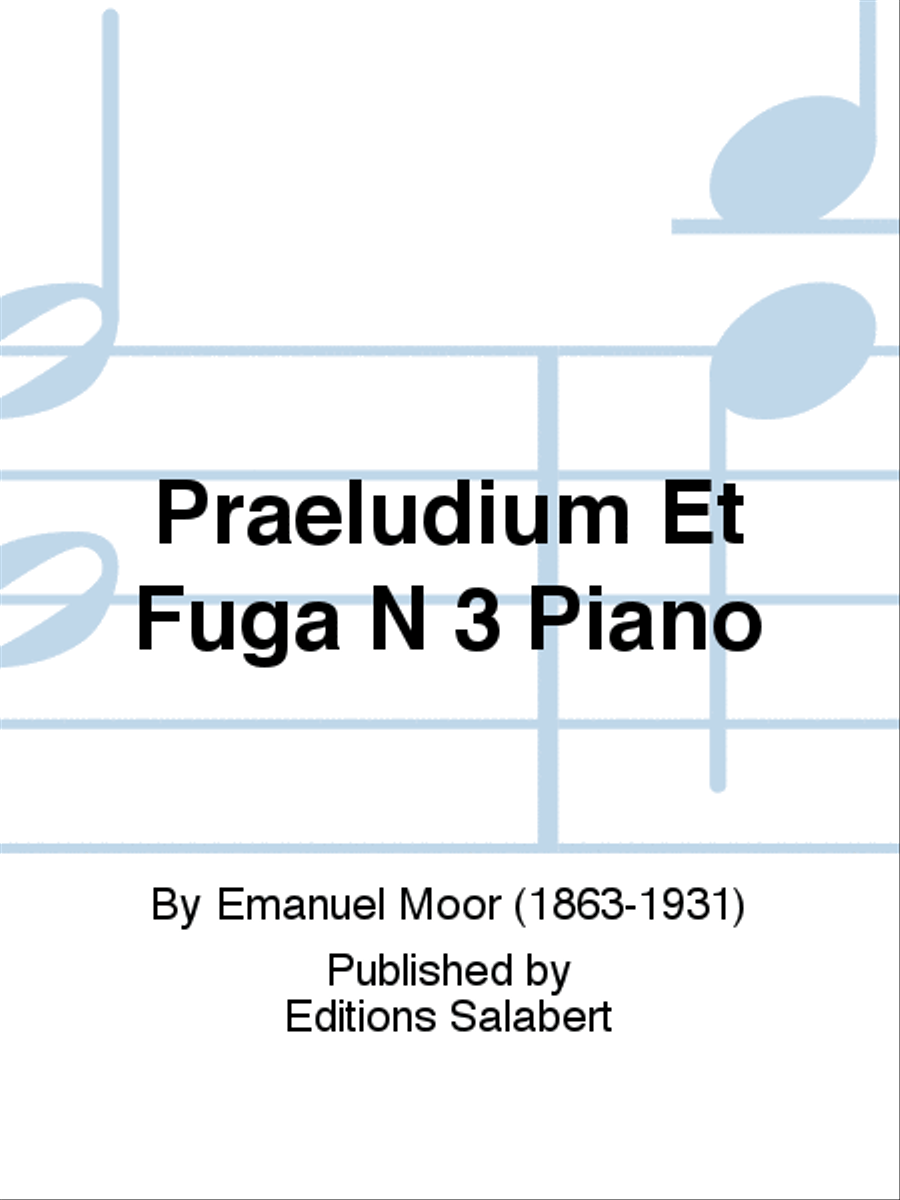 Praeludium Et Fuga N 3 Piano Piano Solo scores gallery preview page 1