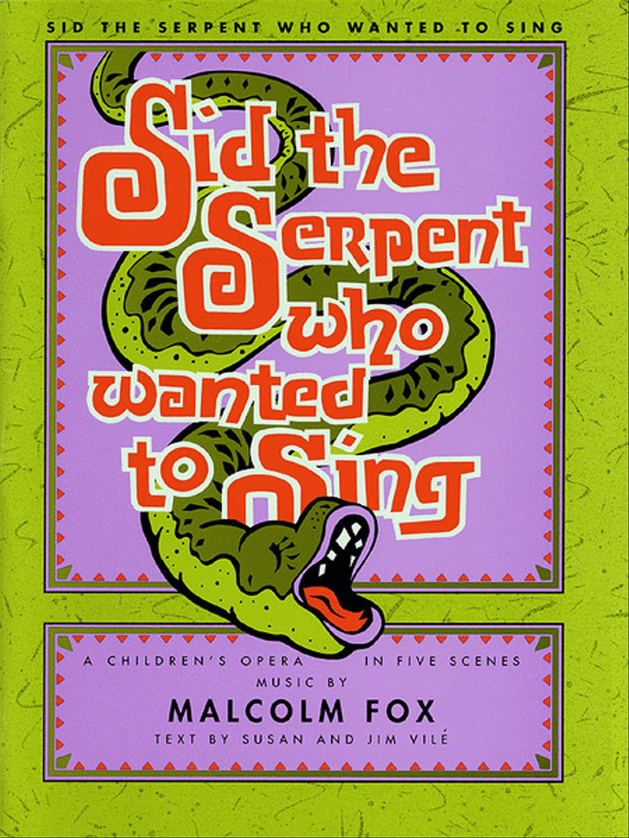 Sid The Serpent Who Wanted To Sing 4-Part scores gallery preview page 1