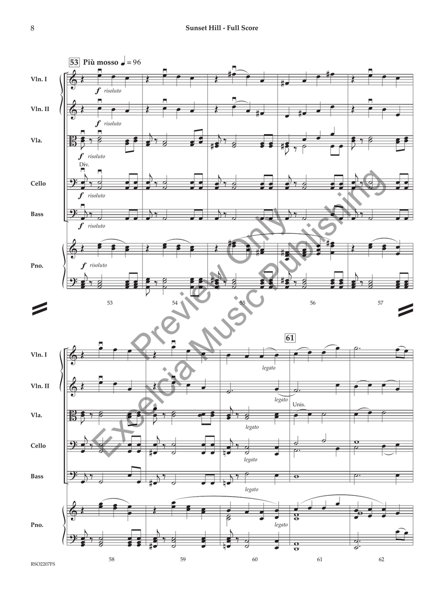 Sunset Hill Sunset Hill String Orchestra scores gallery preview page 7