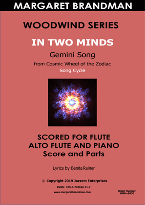 In Two Minds _ Flute, Alto flute and piano arrangement