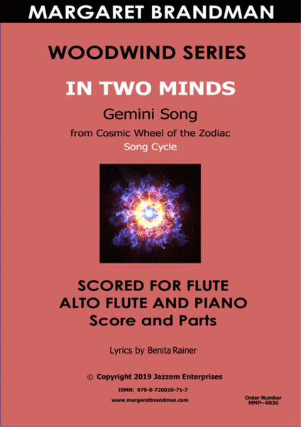 In Two Minds _ Flute, Alto flute and piano arrangement image number null