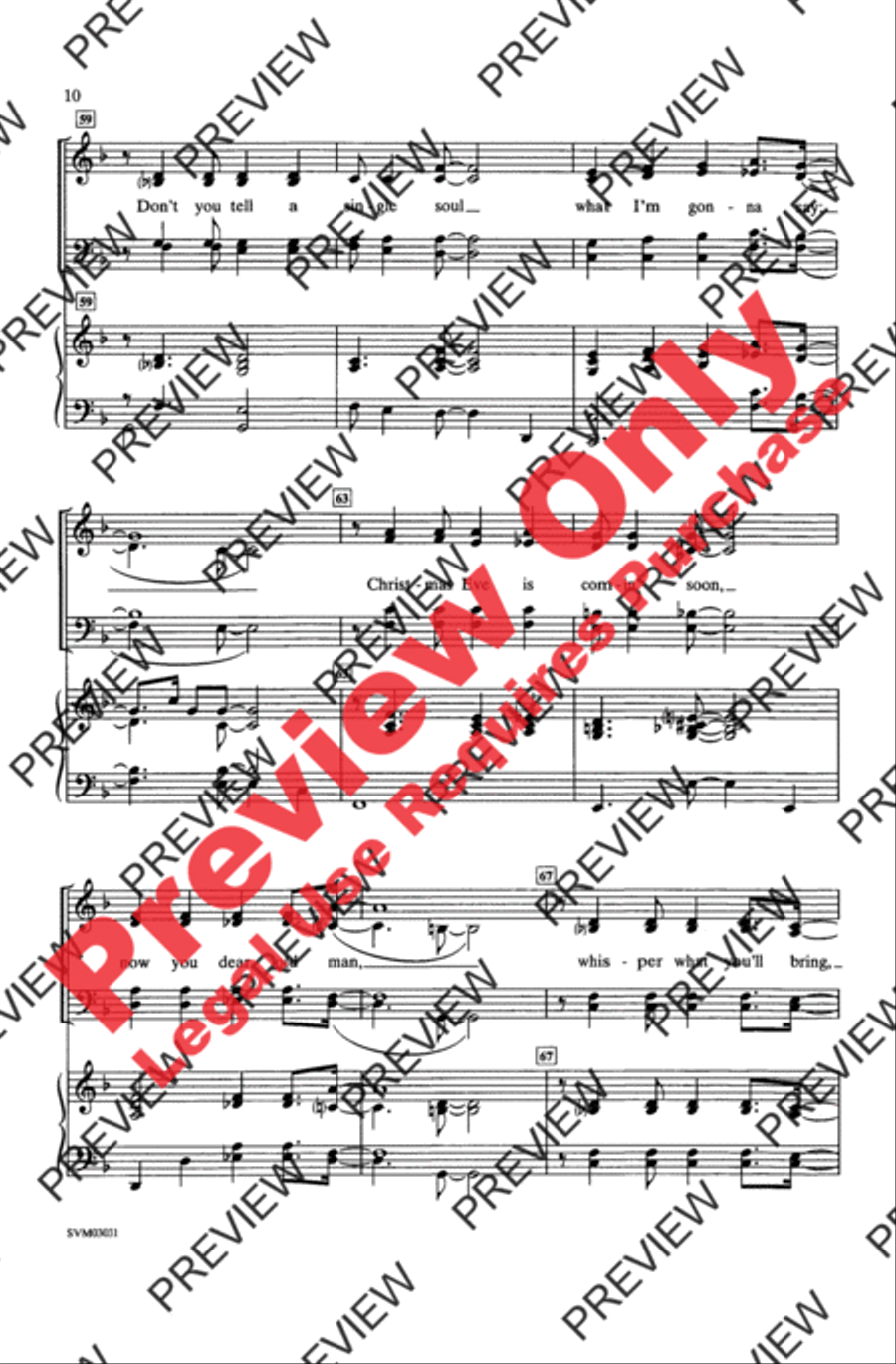 Jolly Jazzy Christmas A - SATB 4-Part scores gallery preview page 9
