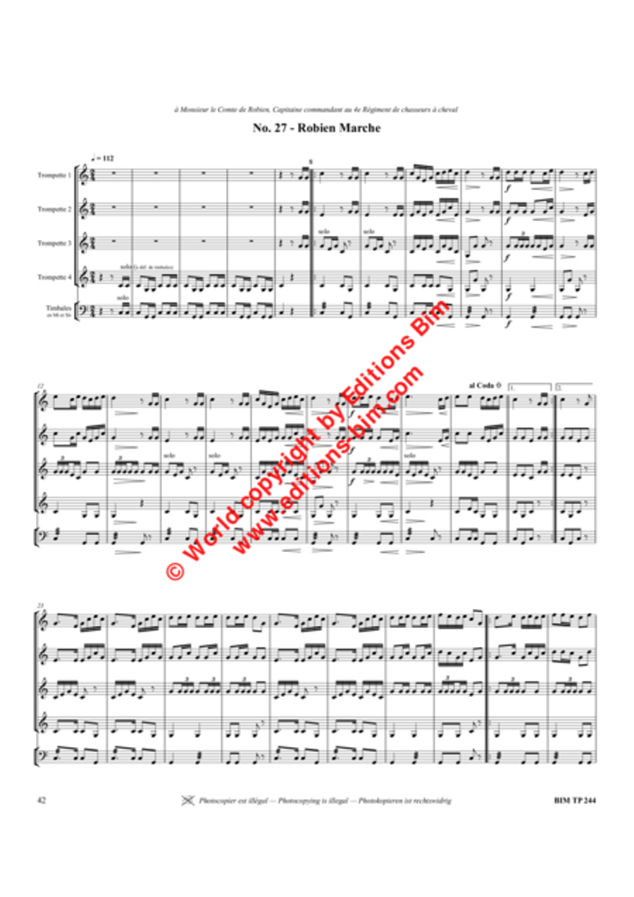 30 Marches Trumpet scores gallery preview page 8