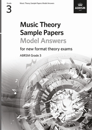 Book cover for Music Theory Sample Papers Model Answers, ABRSM Grade 3