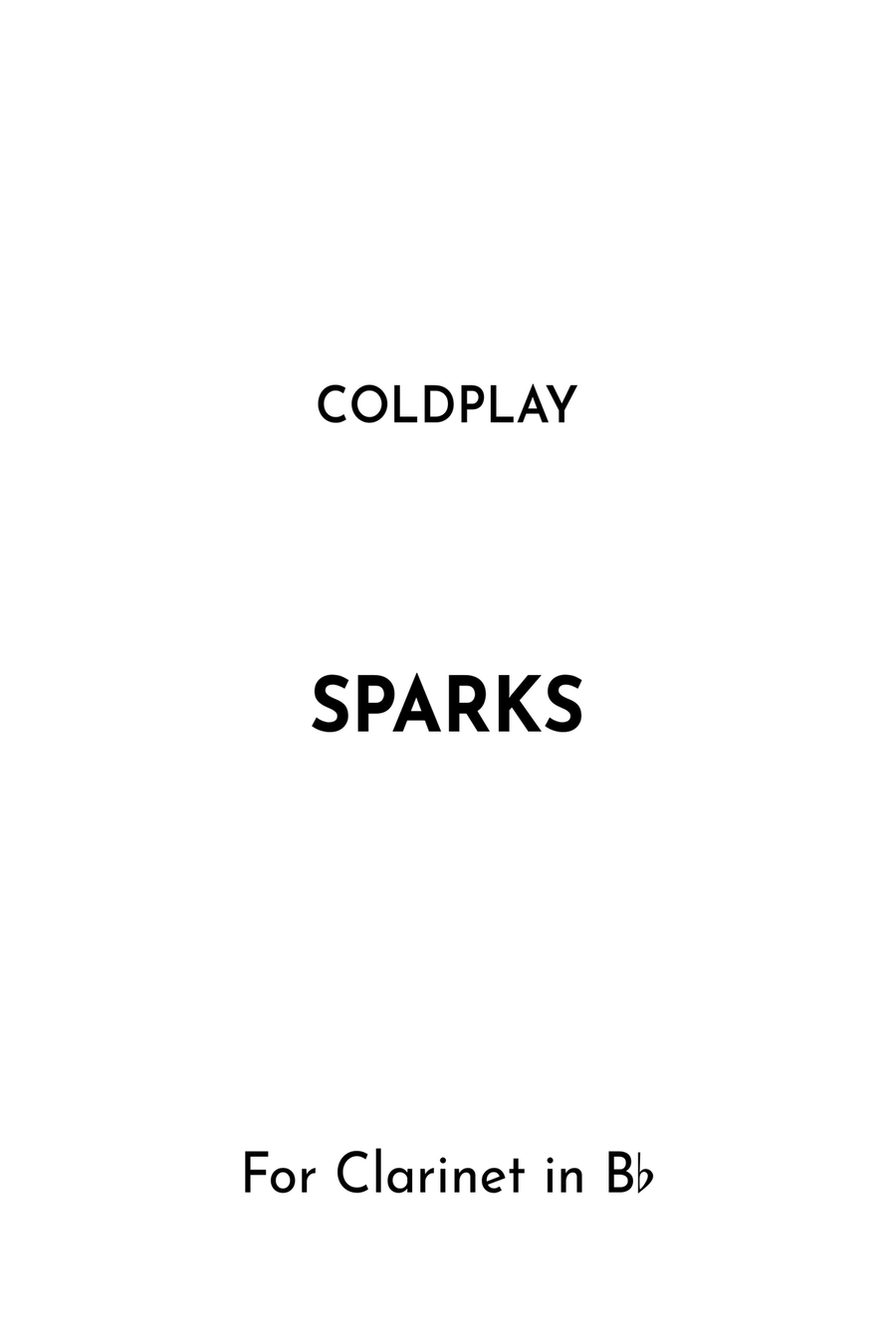 Sparks B-Flat Clarinet scores gallery preview page 1