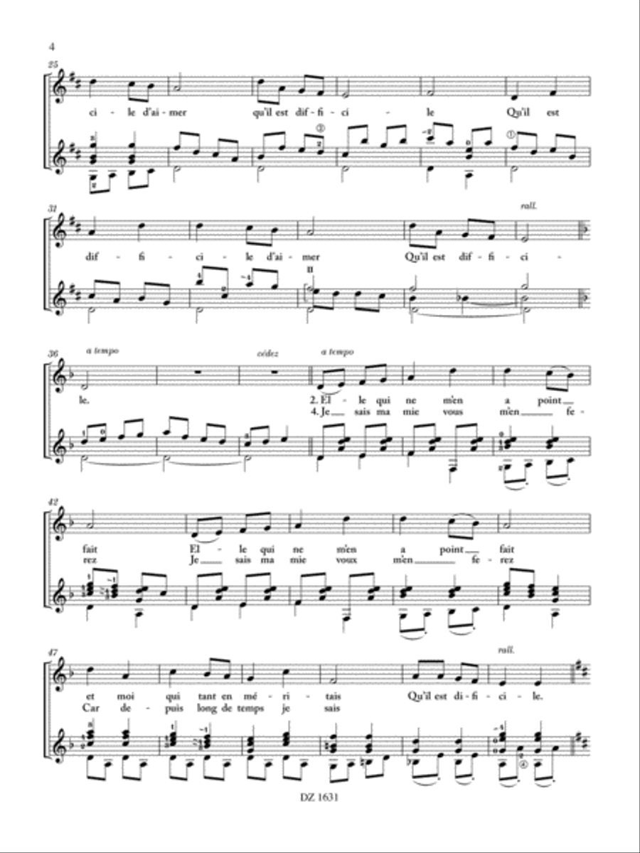 3 chansons 3 chansons Classical Guitar scores gallery preview page 4
