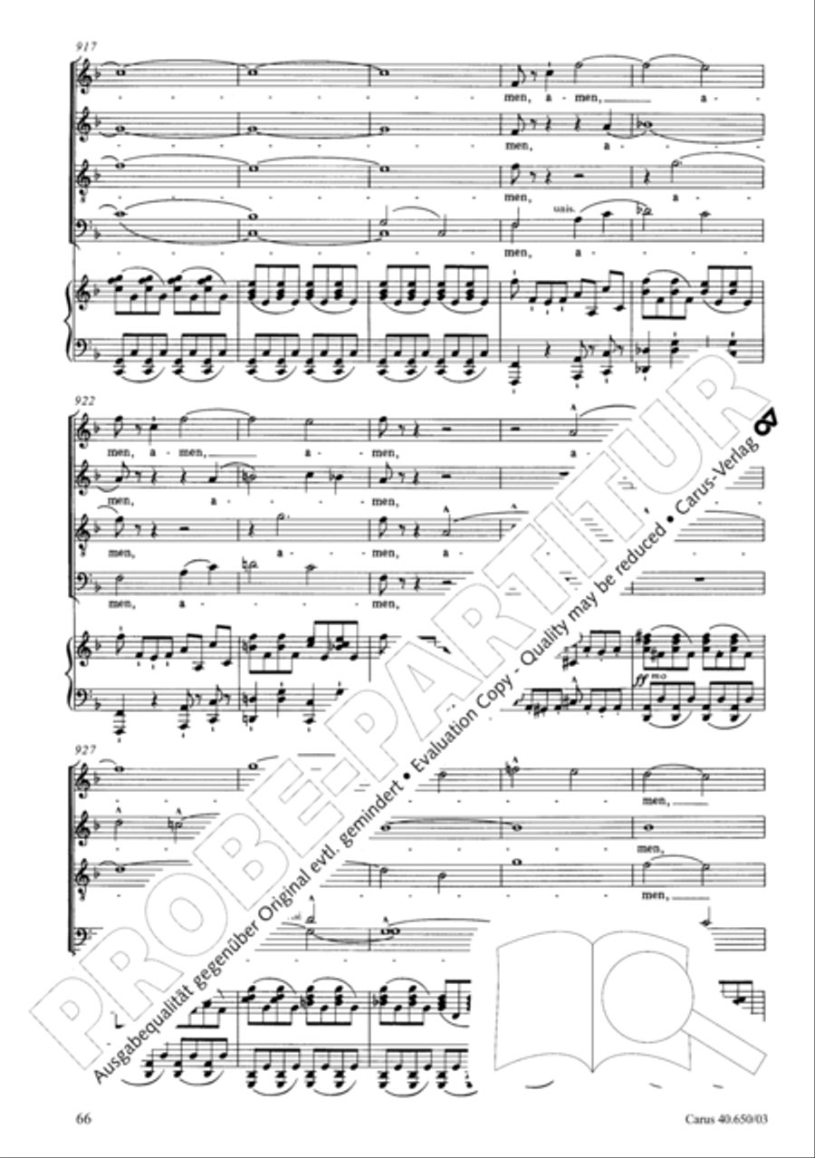 Petite Messe solennelle 4-Part scores gallery preview page 69