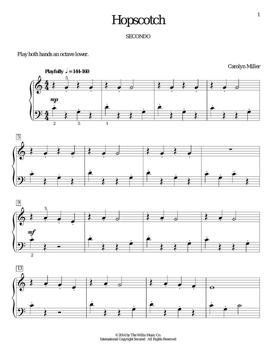 Hopscotch Hopscotch Piano Method scores gallery preview page 1