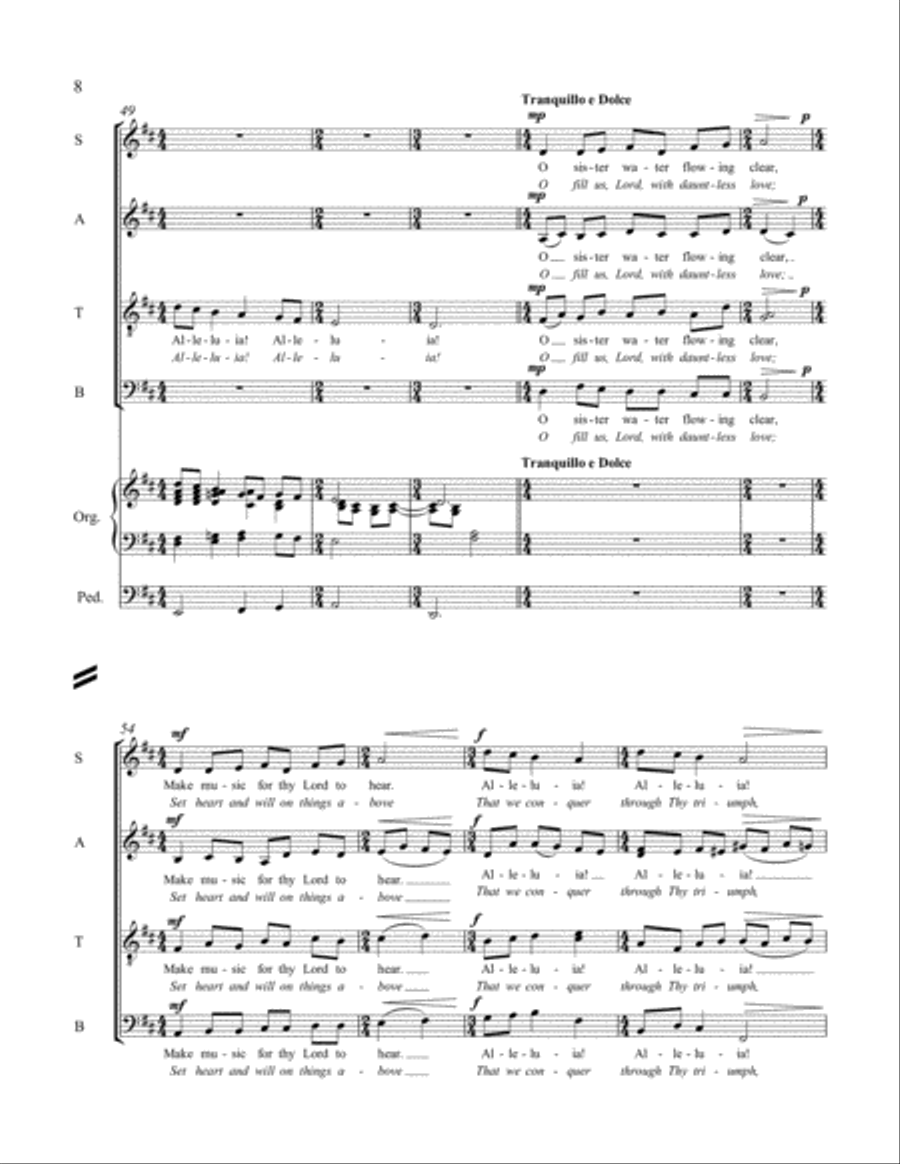 All Creatures of Our God and King: Now Let the Vault of Heaven Resound Choir scores gallery preview page 6