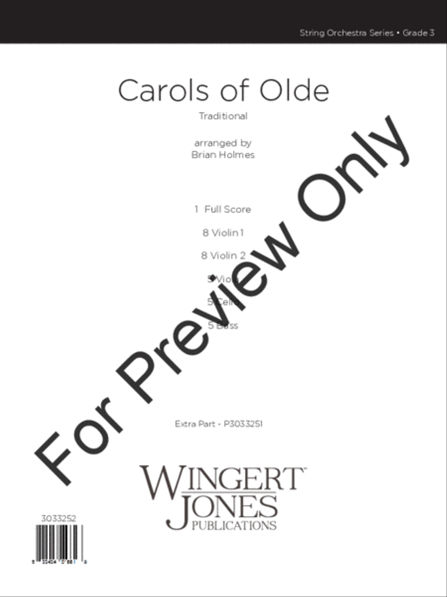 Carols of Olde (Score) Carols of Olde (Score) String Orchestra scores gallery preview page 2