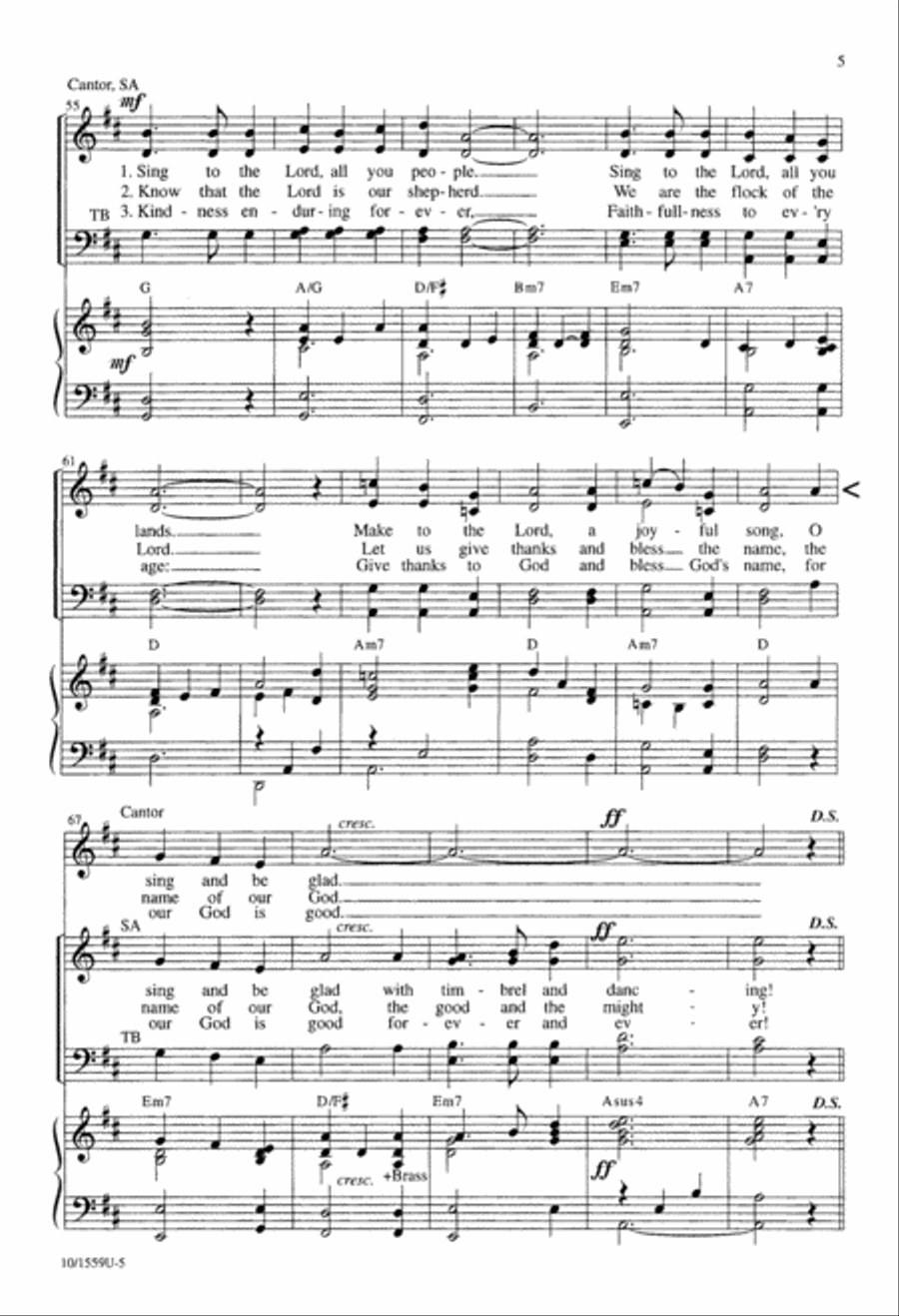 Open the Gates 4-Part scores gallery preview page 5