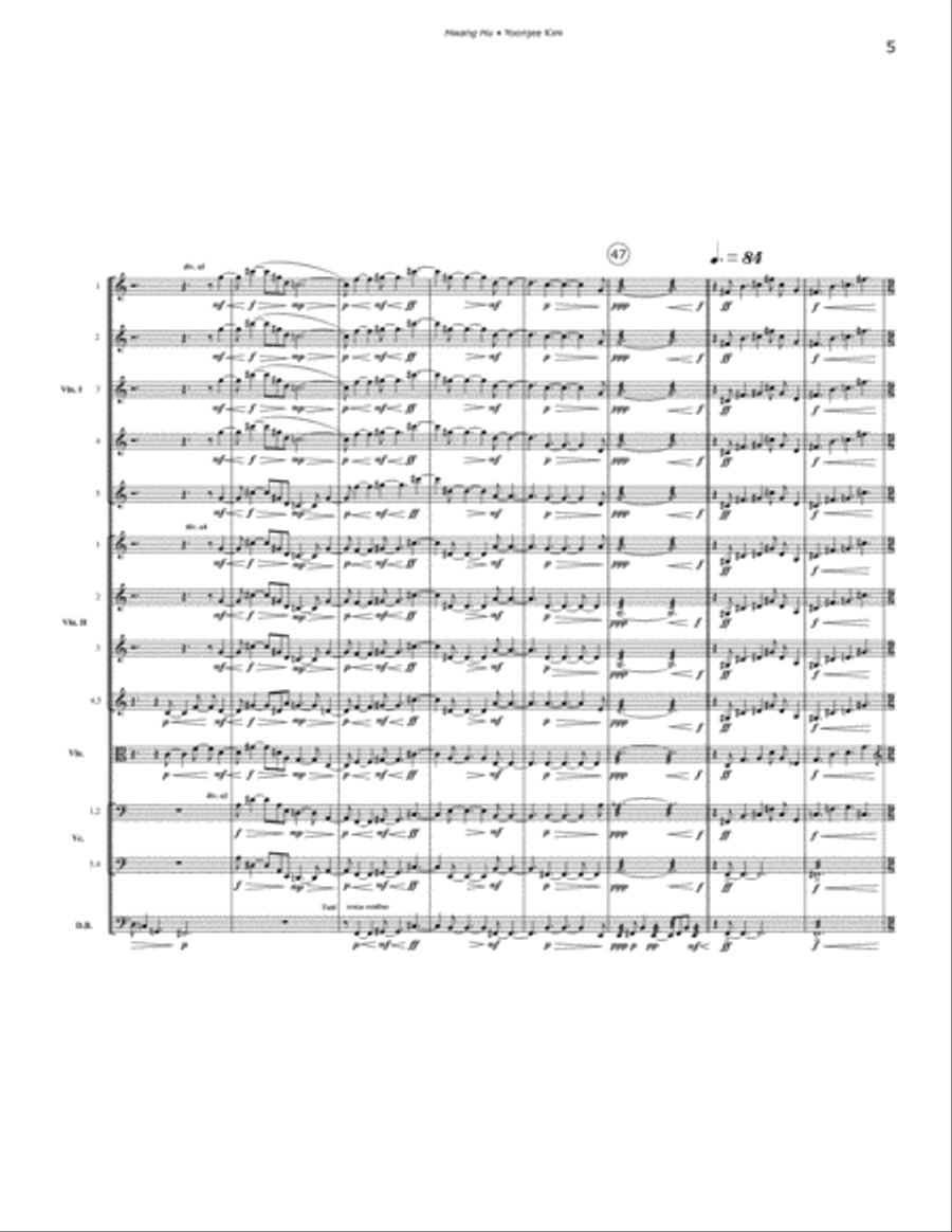 Hwang Hu (The Empress) String Orchestra scores gallery preview page 5