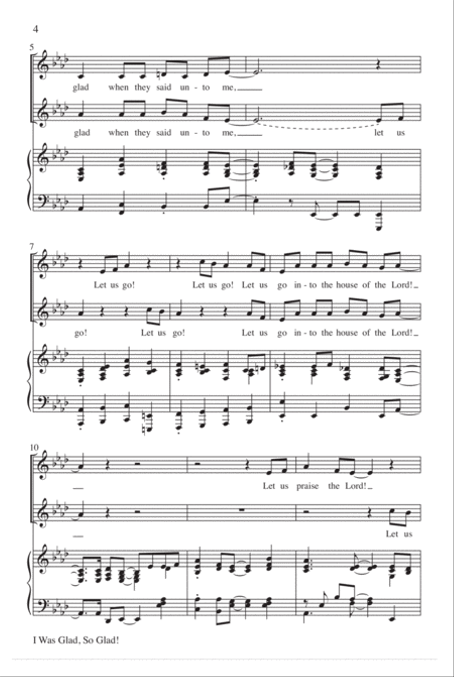 I Was Glad, So Glad! I Was Glad, So Glad! 2-Part scores gallery preview page 5