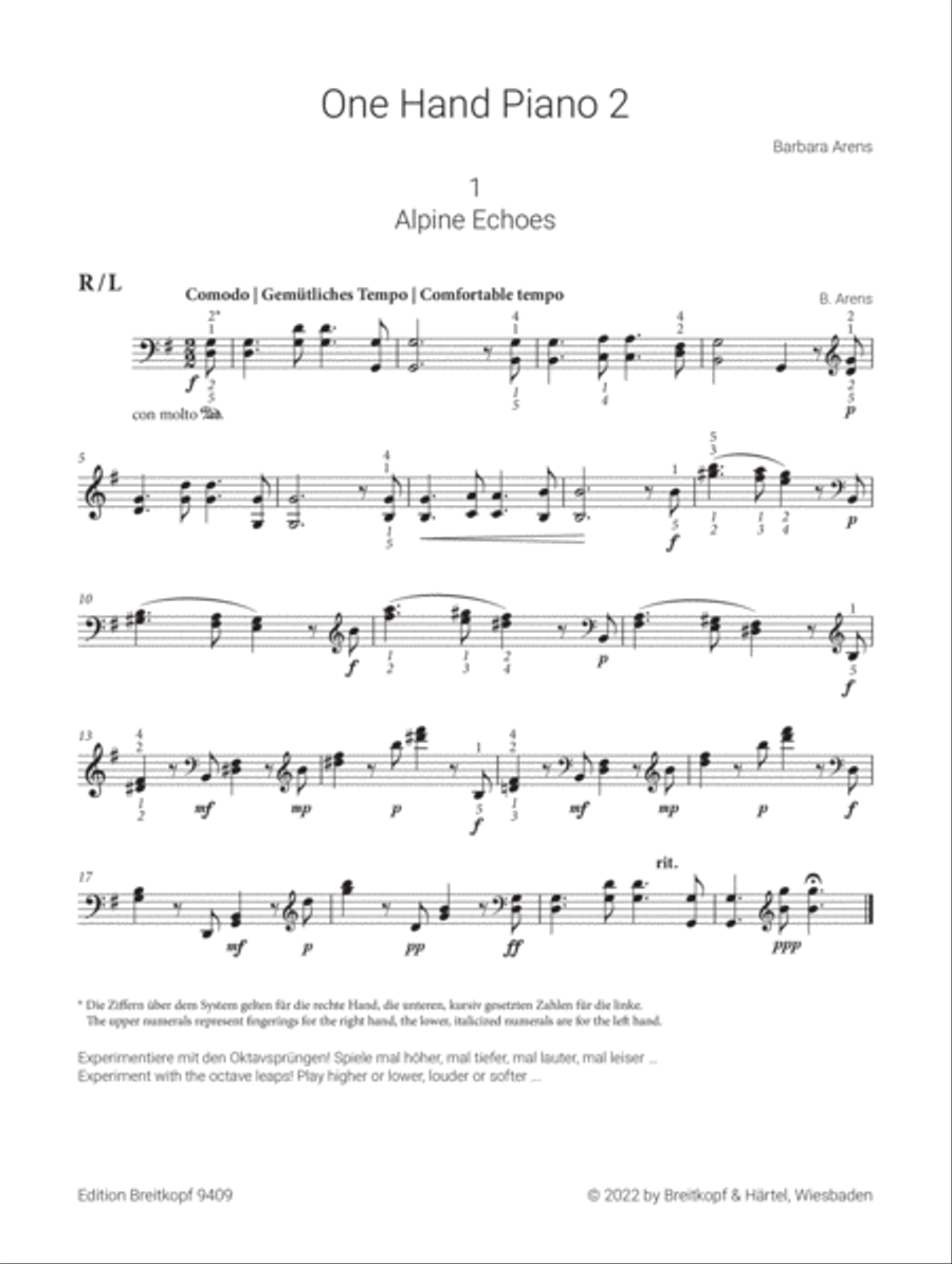 One Hand Piano Piano Accompaniment scores gallery preview page 2