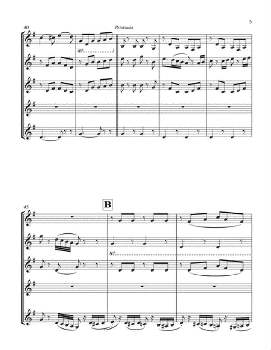 Paganini, Niccolò - Il carnevale di Venezia Small Ensemble scores gallery preview page 5