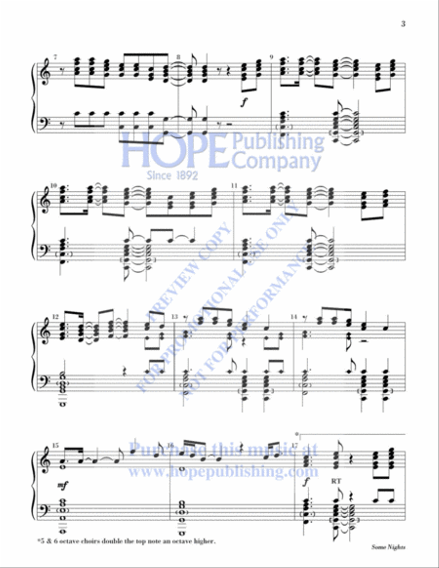 Some Nights Some Nights 5-Octaves scores gallery preview page 4