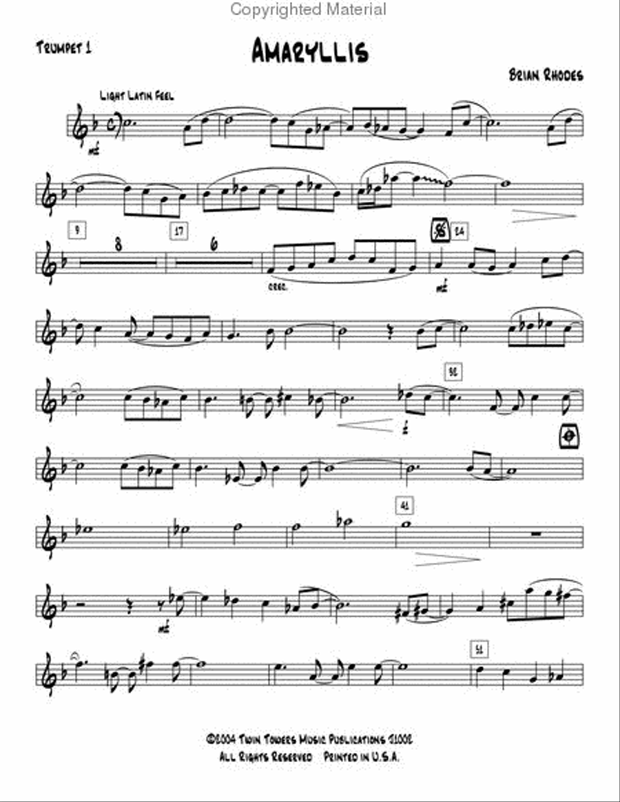 Amaryillis Jazz Ensemble scores gallery preview page 17