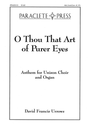 Book cover for O Thou That Art of Purer Eyes