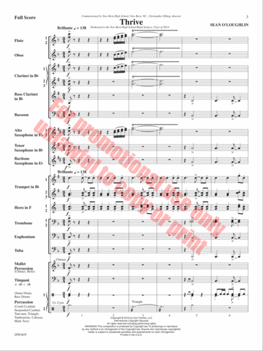 Thrive Concert Band scores gallery preview page 4