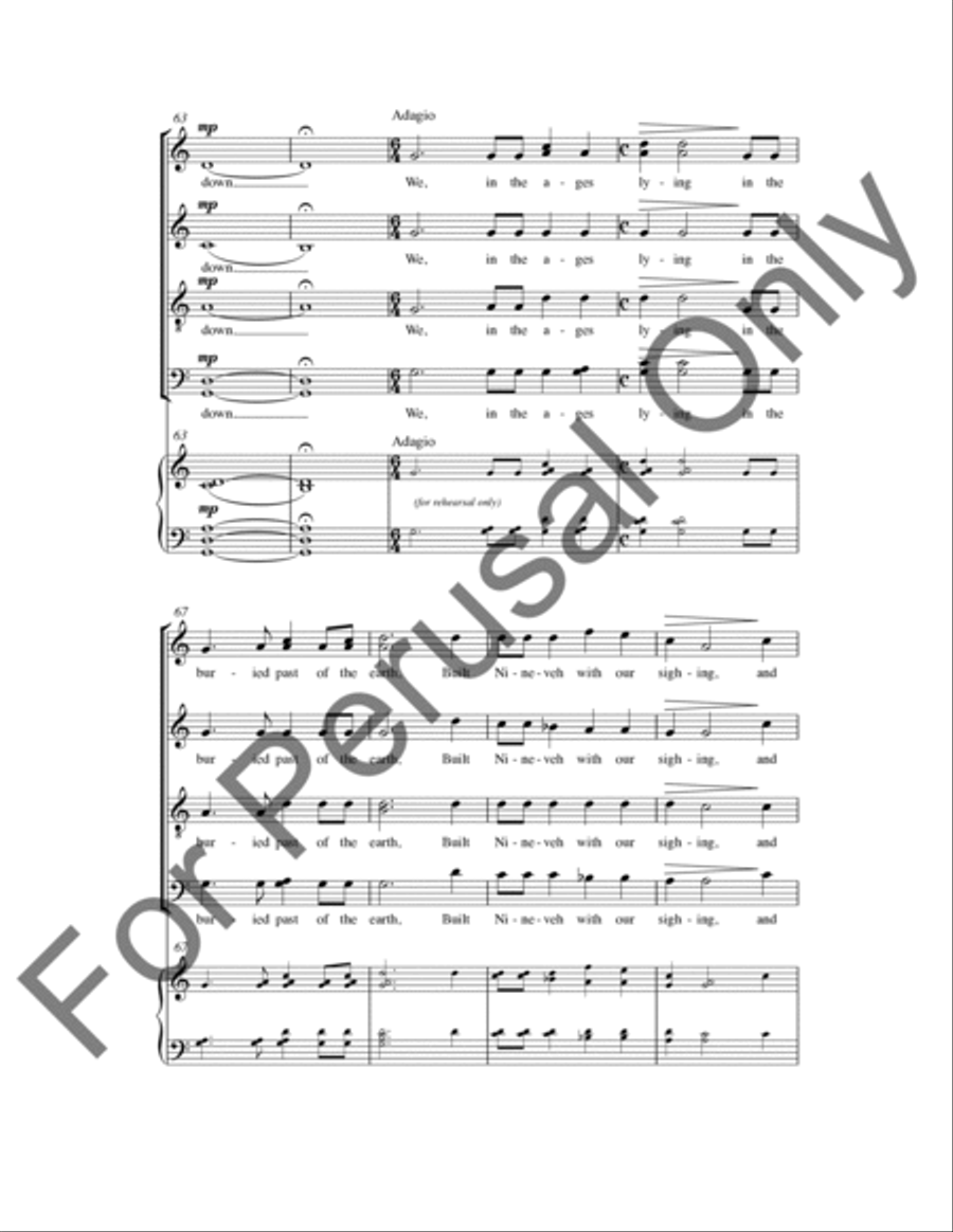 We Are The Music Makers (Choral Score) 4-Part scores gallery preview page 11