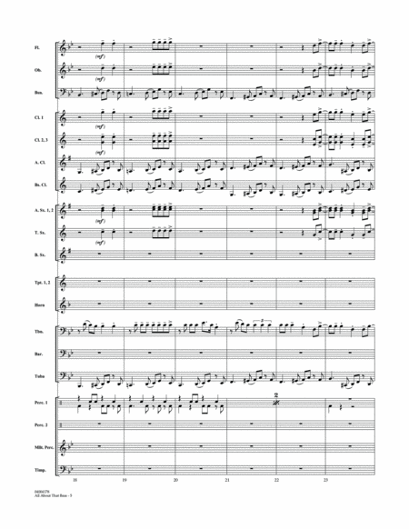 All About That Bass - Conductor Score (Full Score)