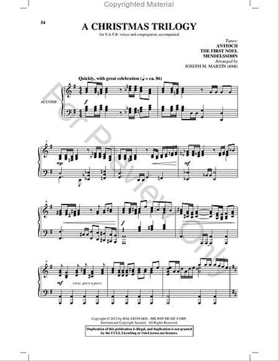 Carols for Choir and Congregation Choir scores gallery preview page 53