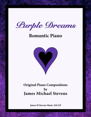 Book cover for Purple Dreams - Romantic Piano Book