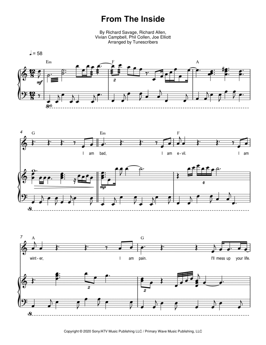 From The Inside From The Inside Voice scores gallery preview page 1