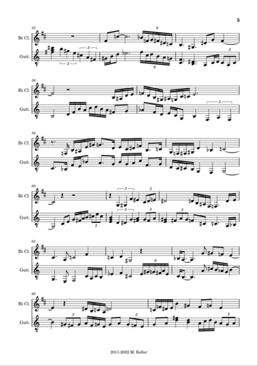 Guitar and deals clarinet duets
